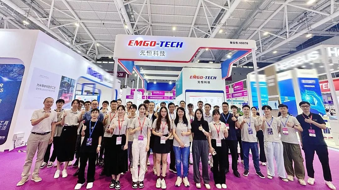 Technical team at an international photonics industry event